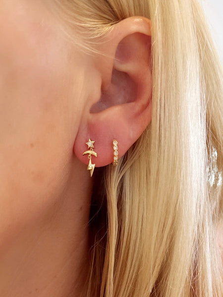 celestial dangle studs