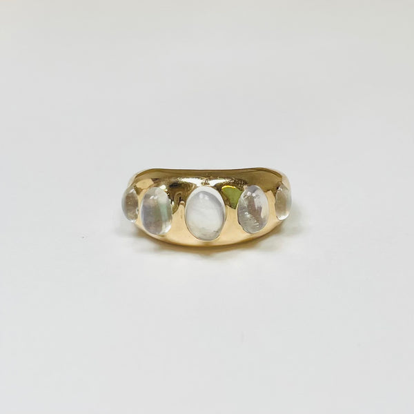 moonstone gypsy ring