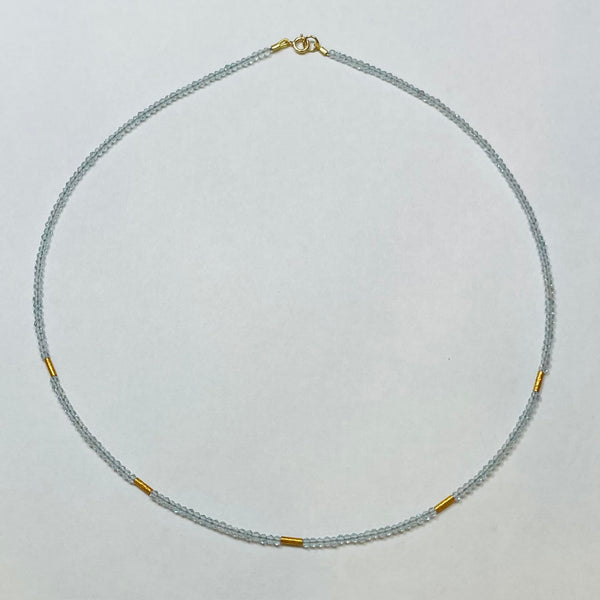 delicate five bar necklace