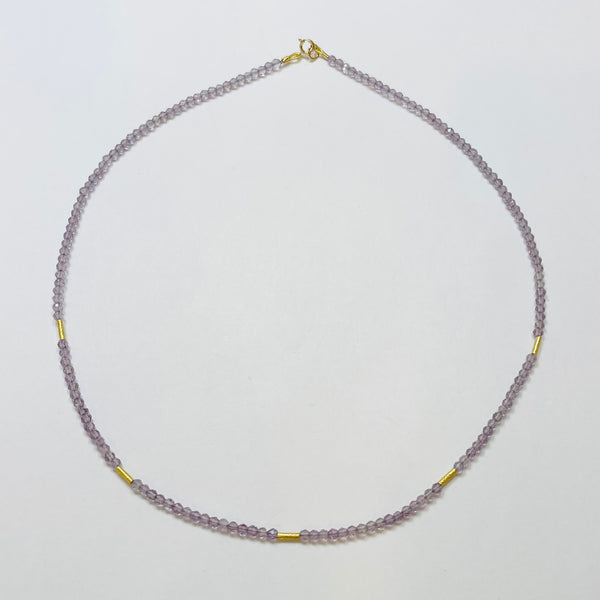 delicate five bar necklace