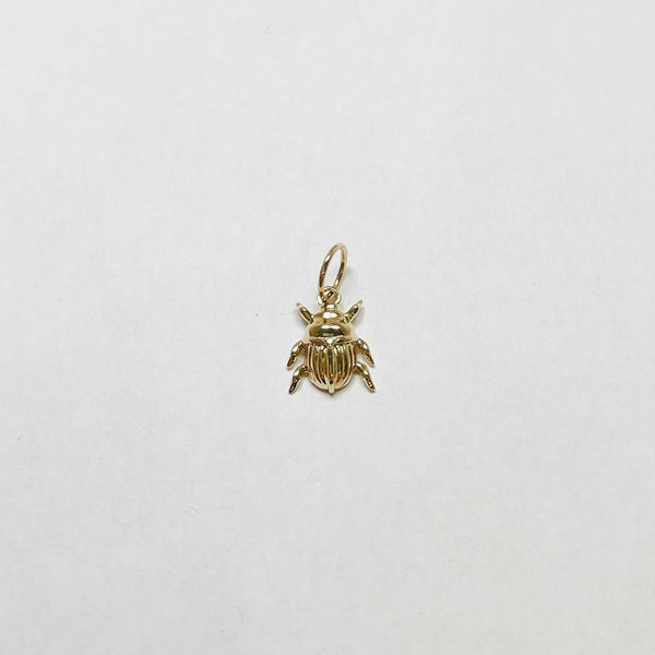 scarab beetle pendant, mini, gold