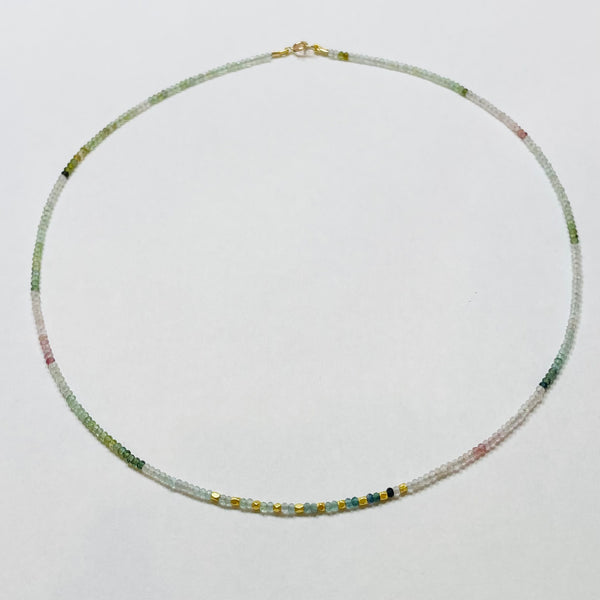 delicate gold nugget necklace
