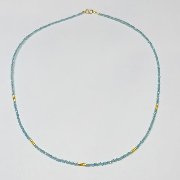 delicate five bar necklace