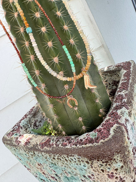 delicate horseshoe necklace