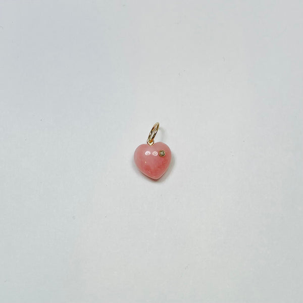 small puffy heart with diamond