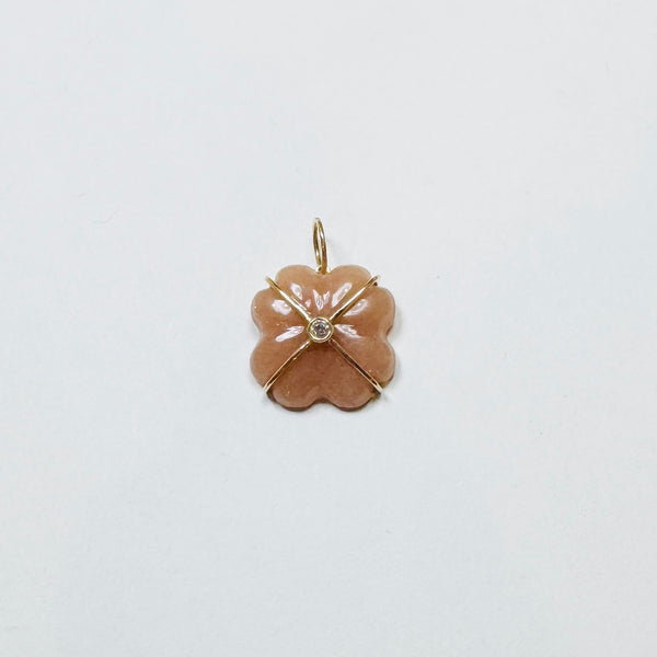 carved flower clover