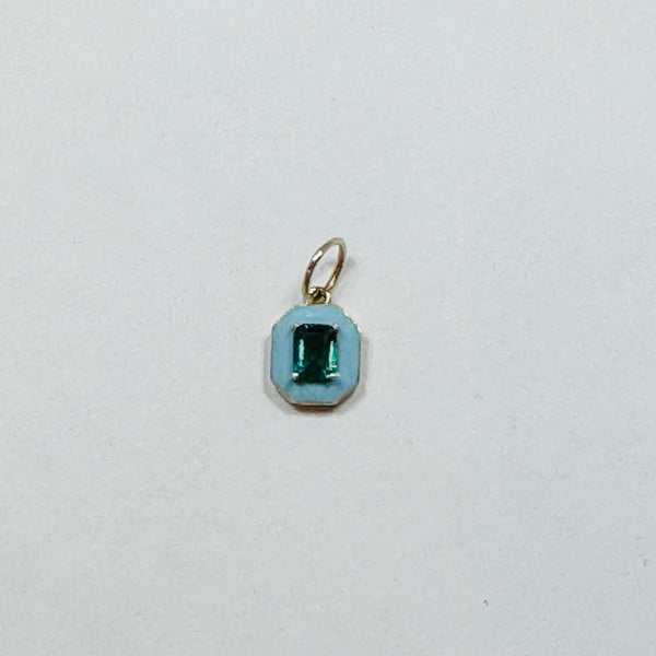 enamel gemstone charm