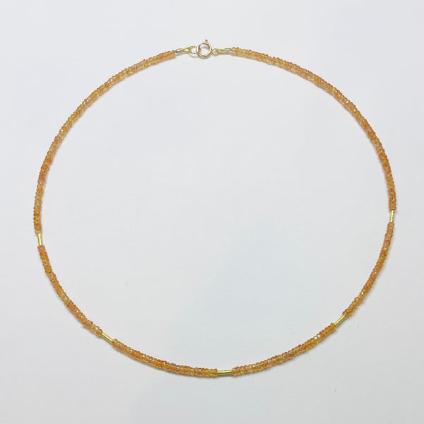delicate five bar necklace