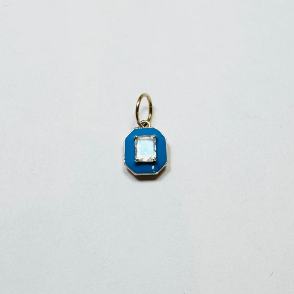 enamel gemstone charm