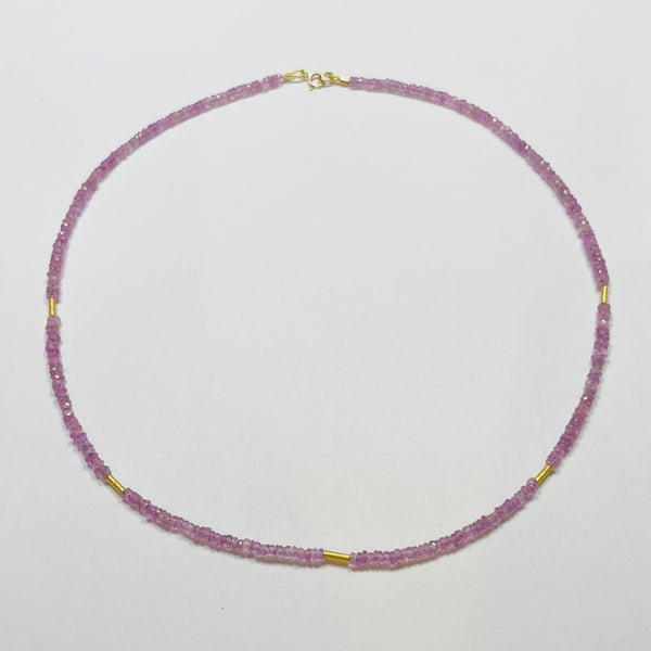 delicate five bar necklace