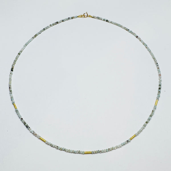delicate five bar necklace