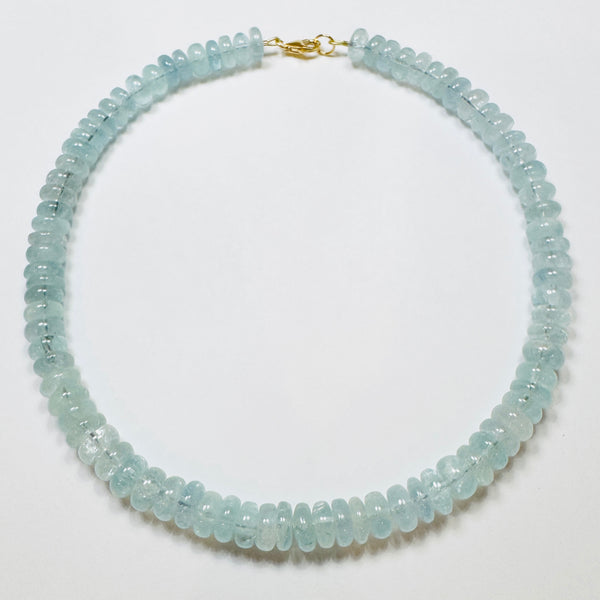 aquamarine candy collar necklace
