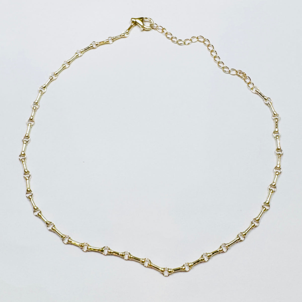 Barse Thai Gold Slim Metal Choker Collar Minimalist Thin Gold Band Choker – ARTEMER main image 3