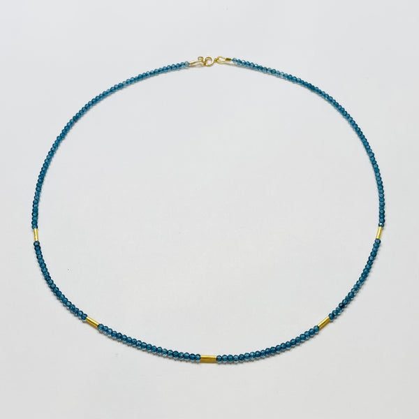 delicate five bar necklace
