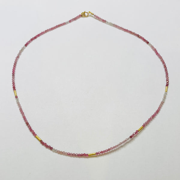 delicate five bar necklace