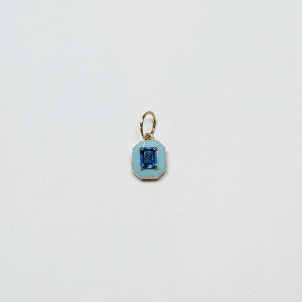 enamel gemstone charm