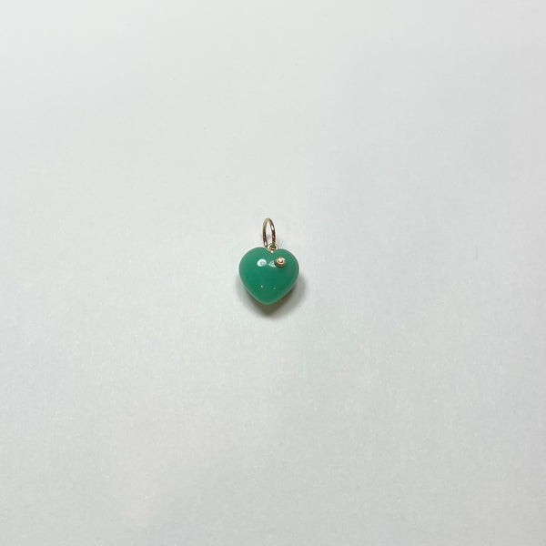 small puffy heart with diamond