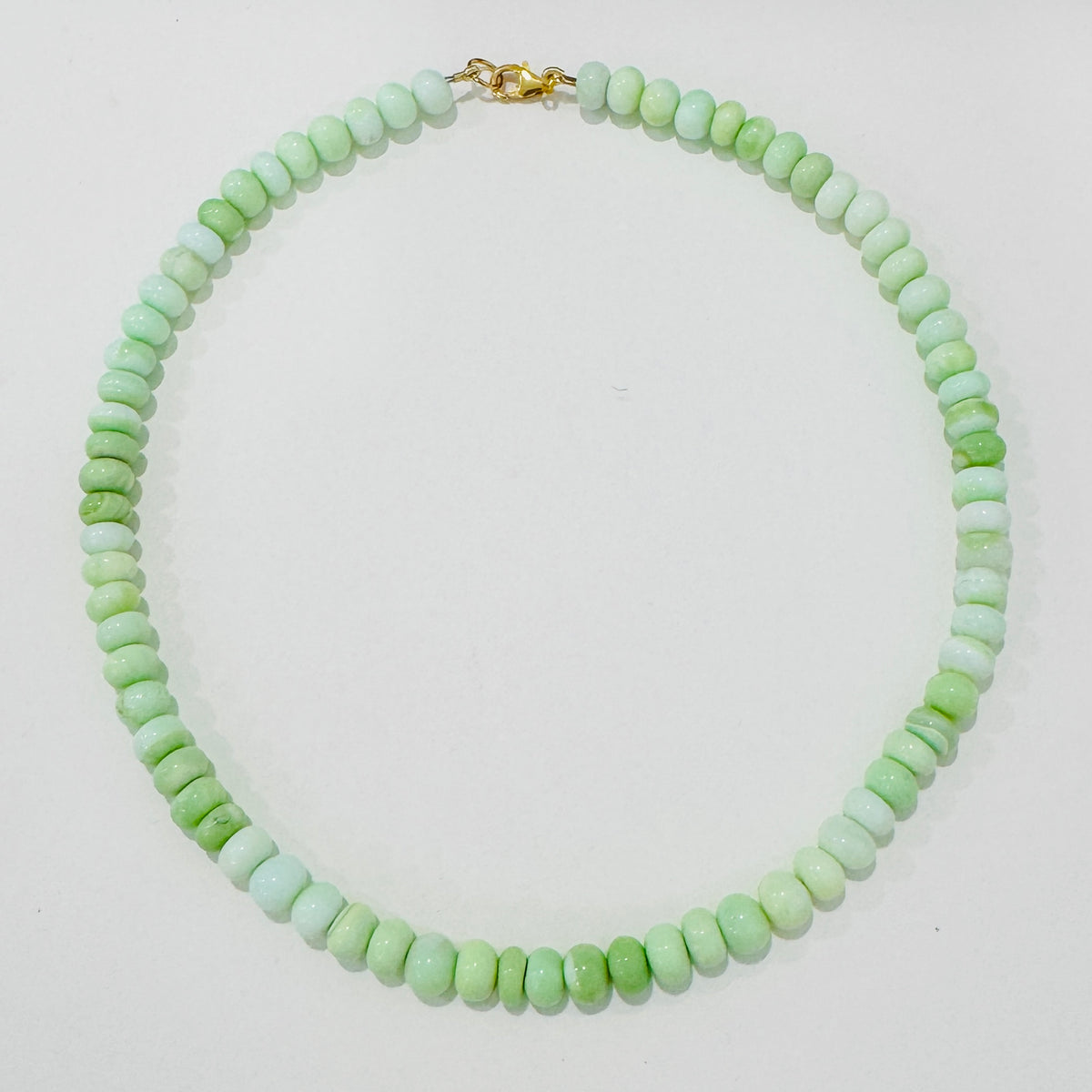 lime green opal candy necklace – Theodosia Jewelry