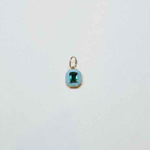 enamel gemstone charm