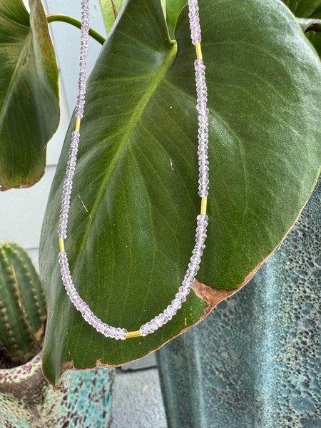 delicate five bar necklace