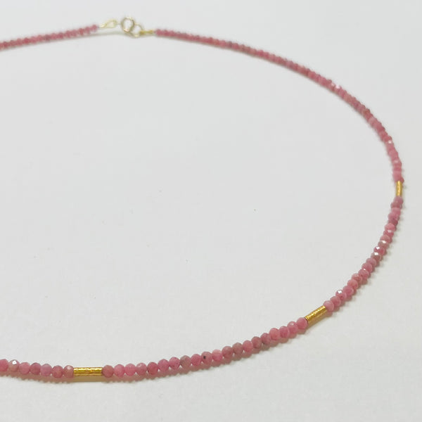 delicate five bar necklace