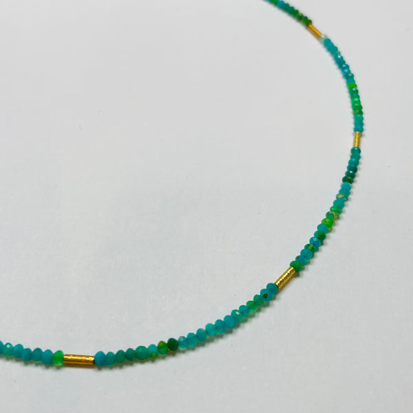 delicate five bar necklace
