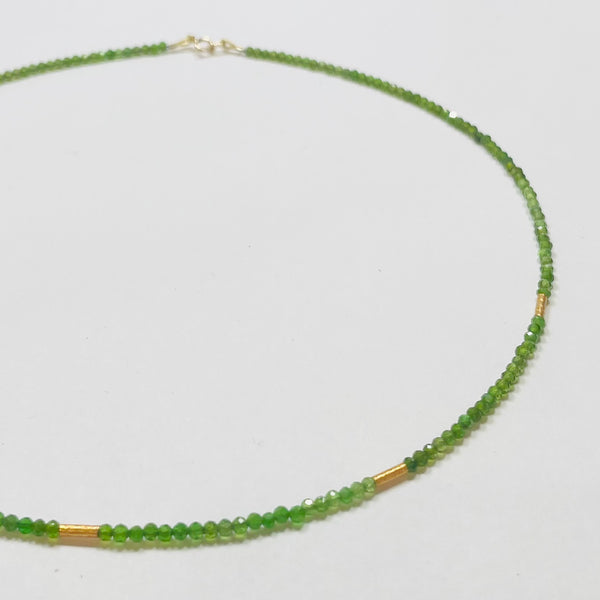 delicate five bar necklace
