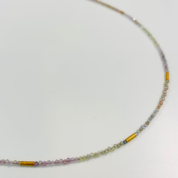 delicate five bar necklace