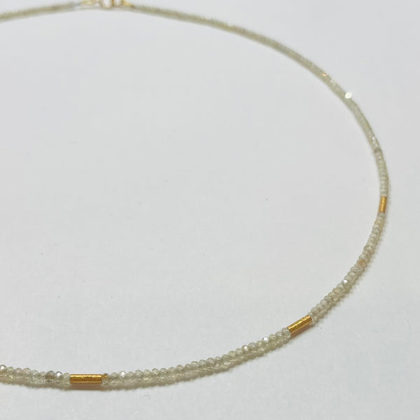delicate five bar necklace