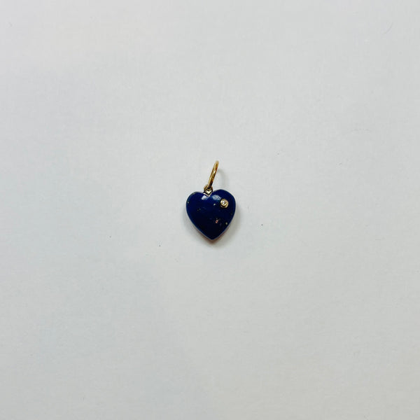 small puffy heart with diamond