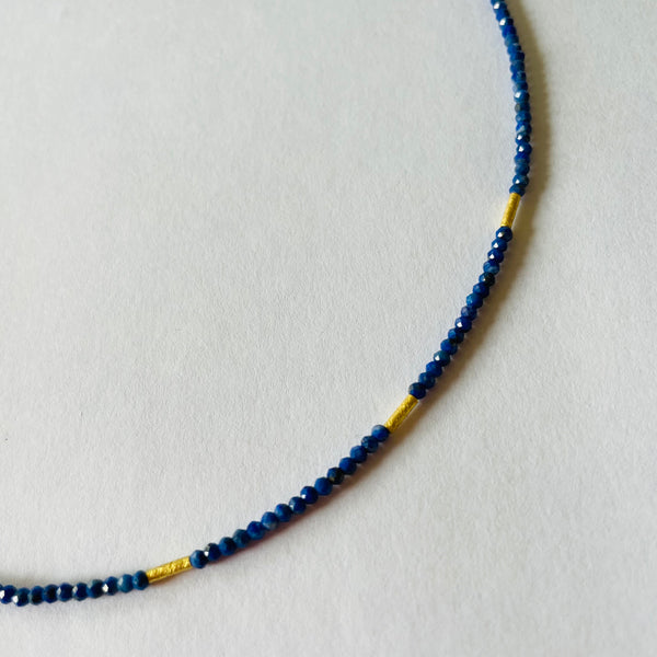 delicate five bar necklace