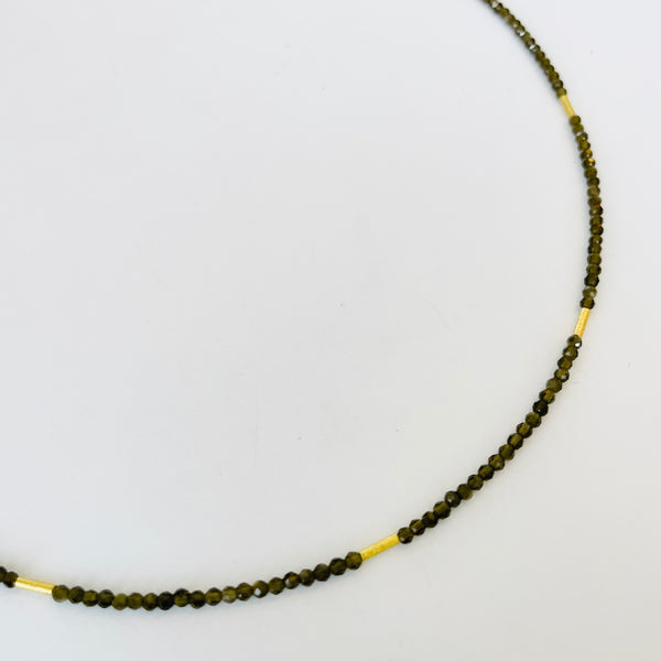 delicate five bar necklace