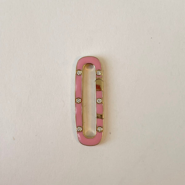 oval enamel diamond connector