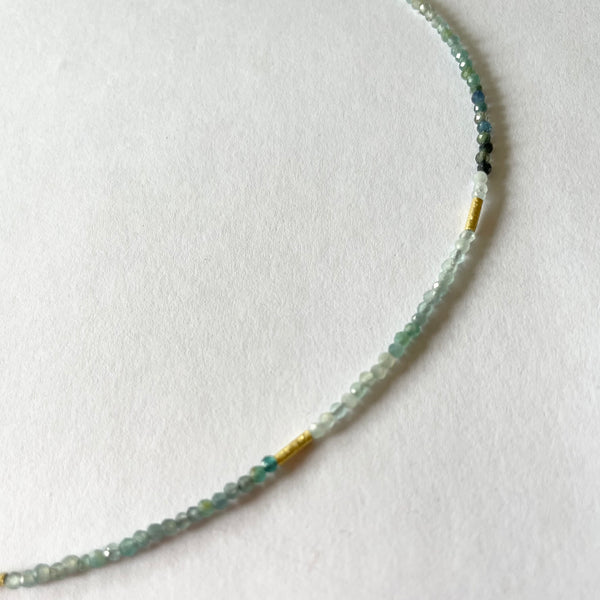 delicate five bar necklace