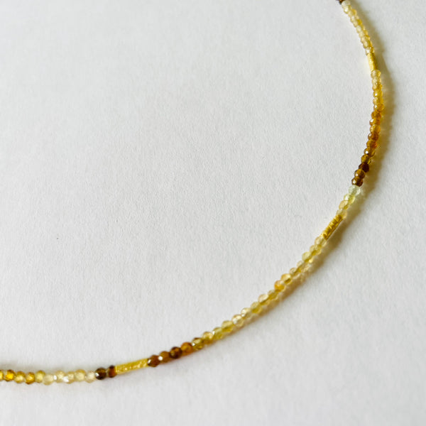 delicate five bar necklace