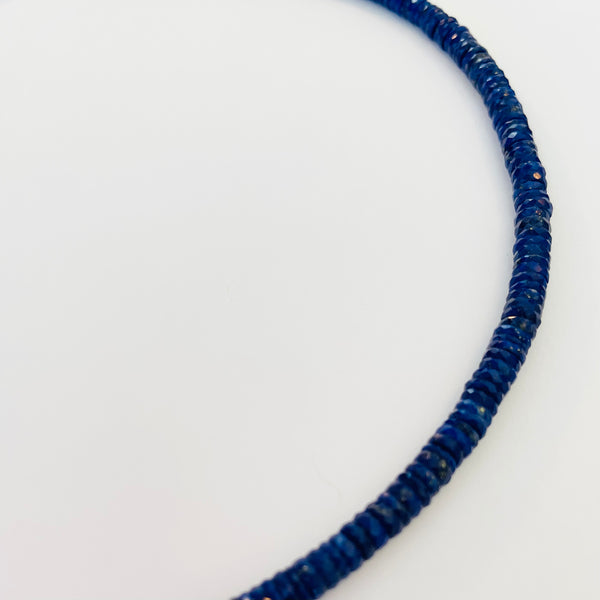 lapis heishi necklace