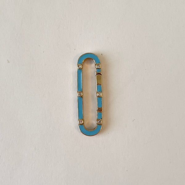 oval enamel diamond connector