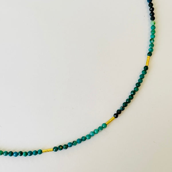 delicate five bar necklace