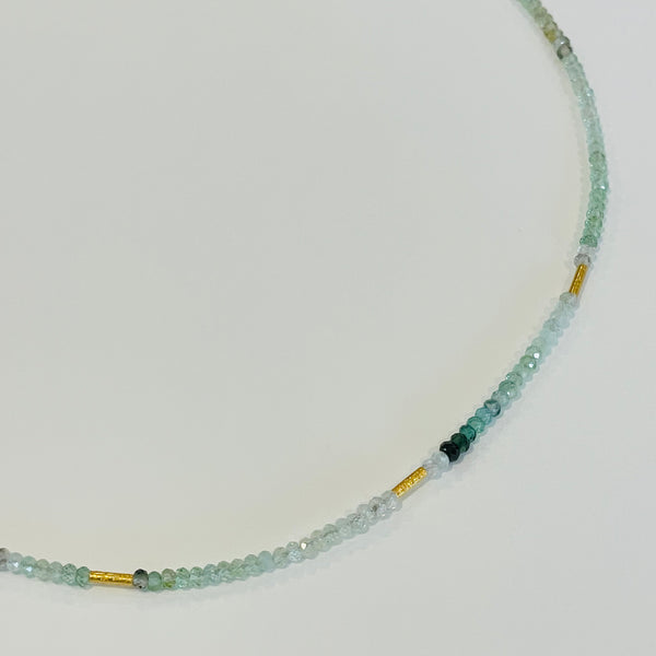 delicate five bar necklace
