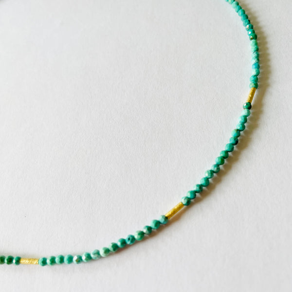 delicate five bar necklace
