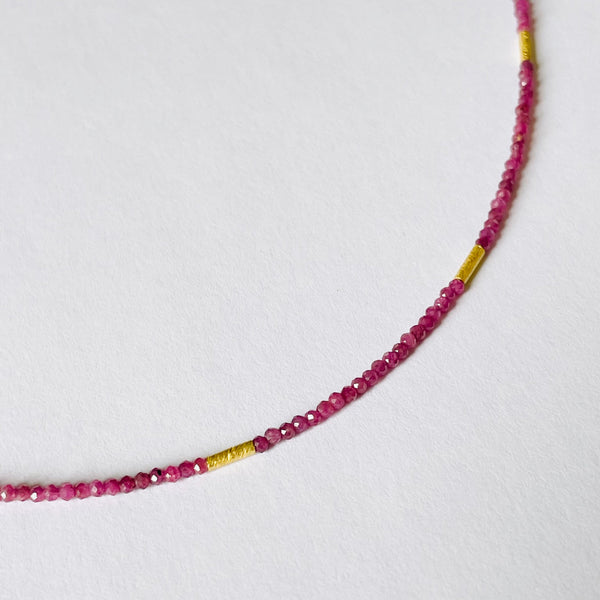 delicate five bar necklace