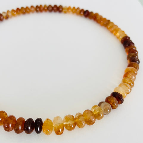 butter pecan citrine candy necklace