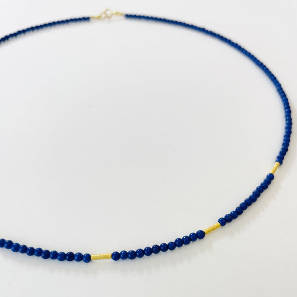 delicate five bar necklace