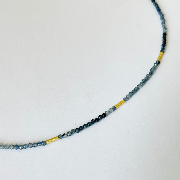 delicate five bar necklace