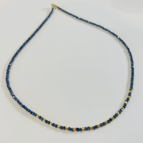 delicate gold nugget necklace