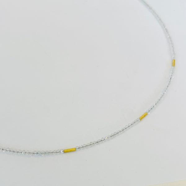 delicate five bar necklace