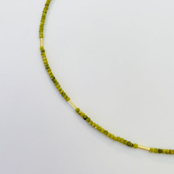 delicate five bar necklace