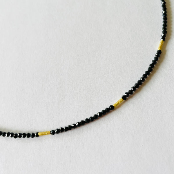 delicate five bar necklace