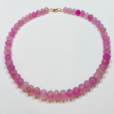 mulberry carved chalcedony candy necklace