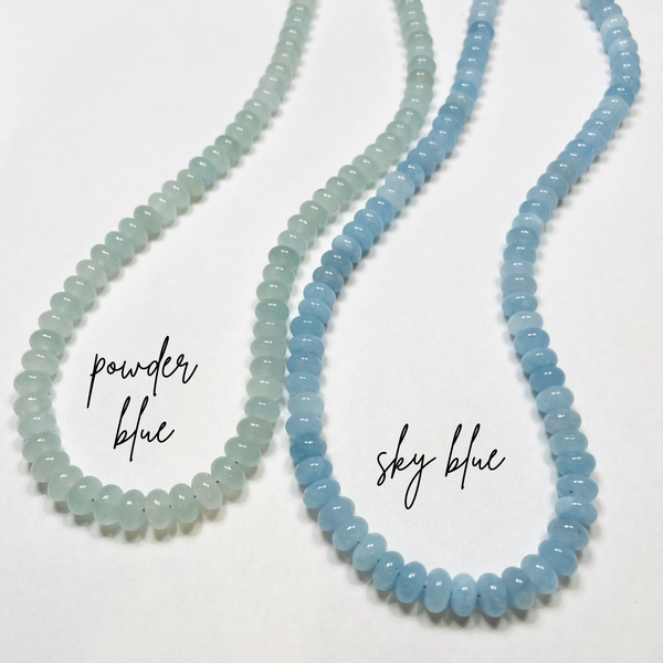 sky blue candy necklace
